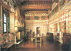 Davanzati palace, pappagalli room