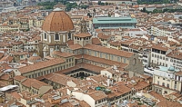 Vista del Complesso si S. Lorenzo dal Duomo